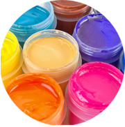 Gels colorants pour pâte à sucre